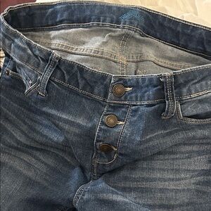 Waist 16.5. Rise  10” 6.5 inseam all Approximate !!!  Lots of Stretch !!!